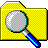 File and looking glass icon from Windows 2000